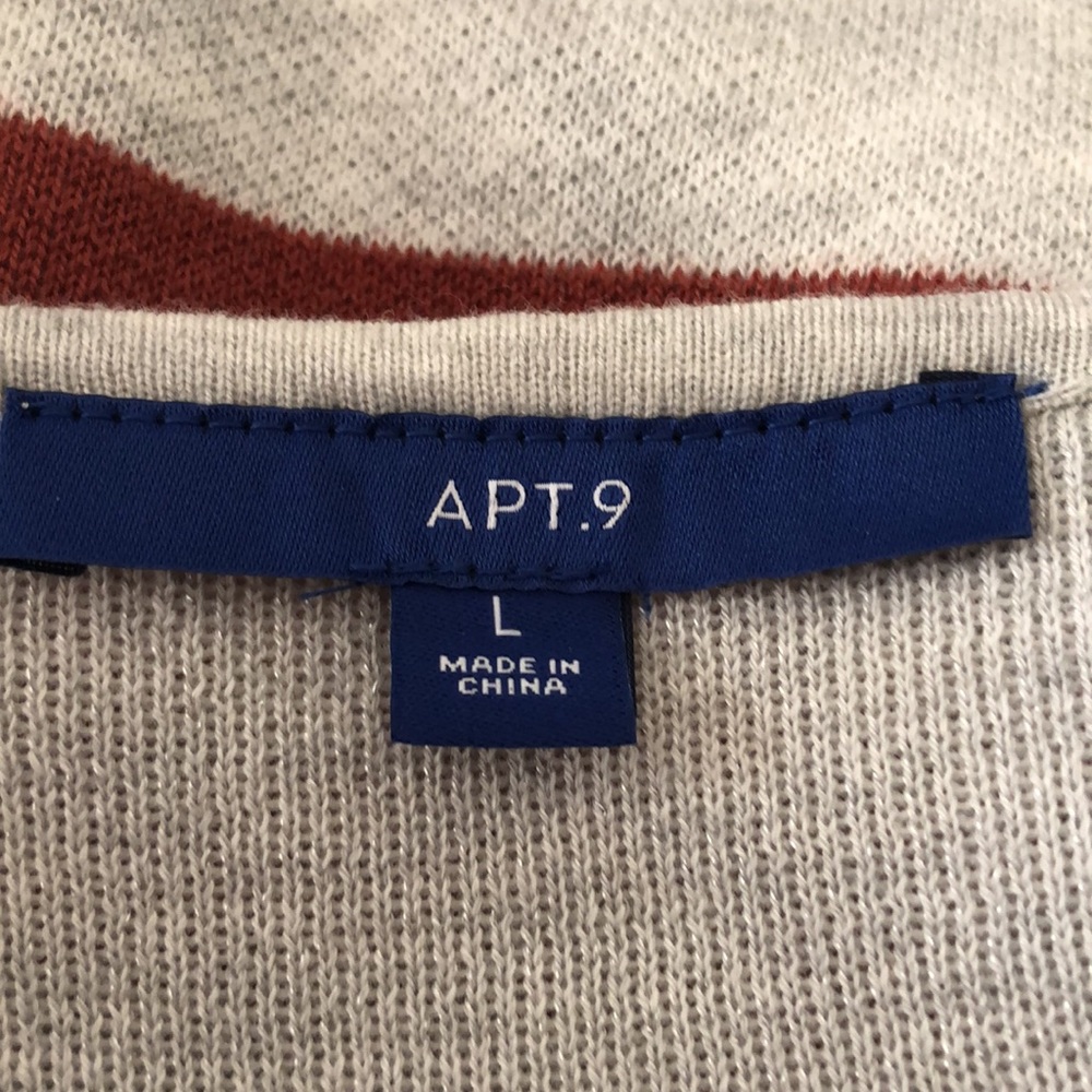 Apt. 9 Boho Open Front Cardigan Striped Duster Sw… - image 6